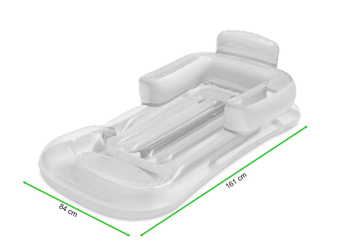 Materac do pływania SUMMER COLORS BLUE 1,6x0,8m - Bestway - rycina z wymiarami