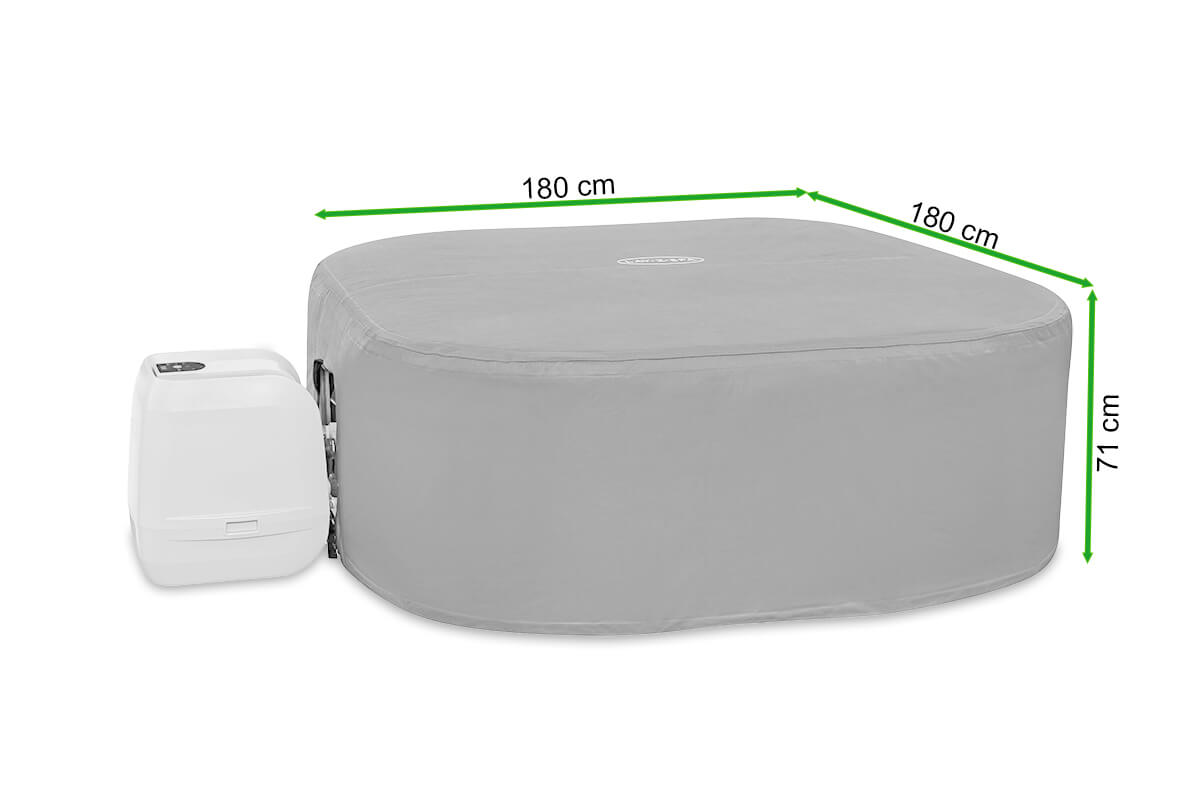 Pokrywa termiczna Lay-Z-Spa ENERGYSENCE 1,8x1,8m - Bestway - rycina z wymiarami