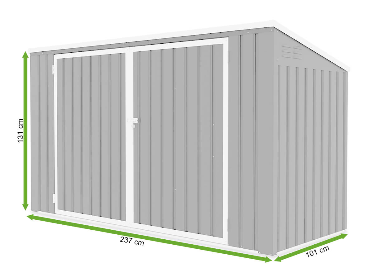 Zabudowa do koszy na śmieci DAVIS 8x3 Cold Grey - Hardmaister - rycina z wymiarami