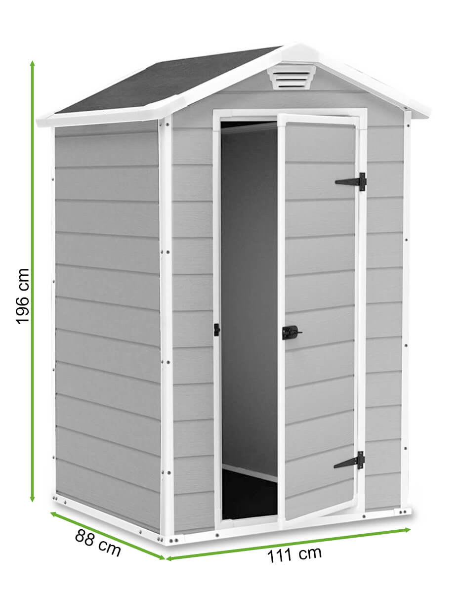 wymiary domku narzędziowego manor 4x3