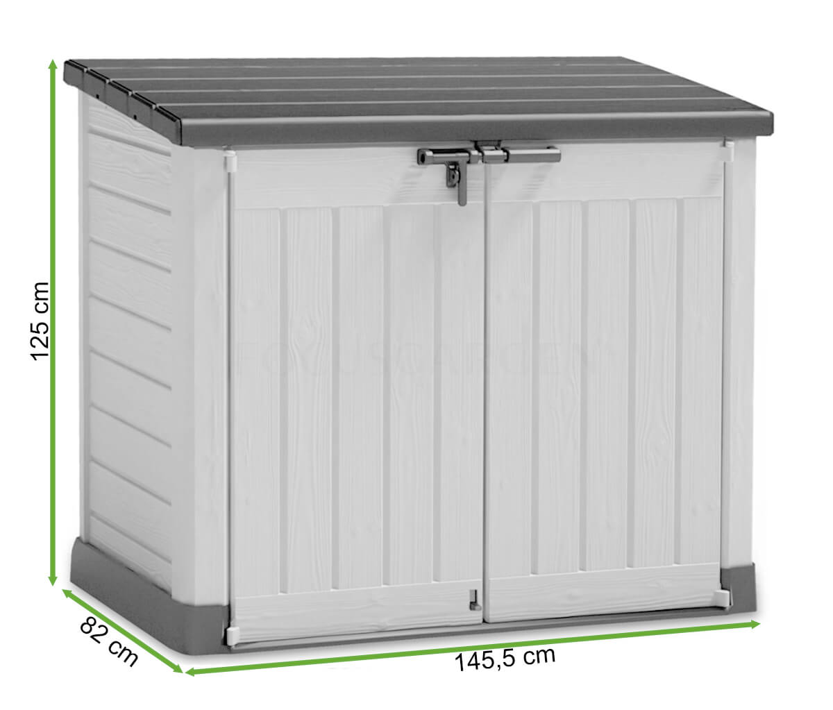  Wymiary Schowka ogrodowego Keter STORE IT OUT MAX