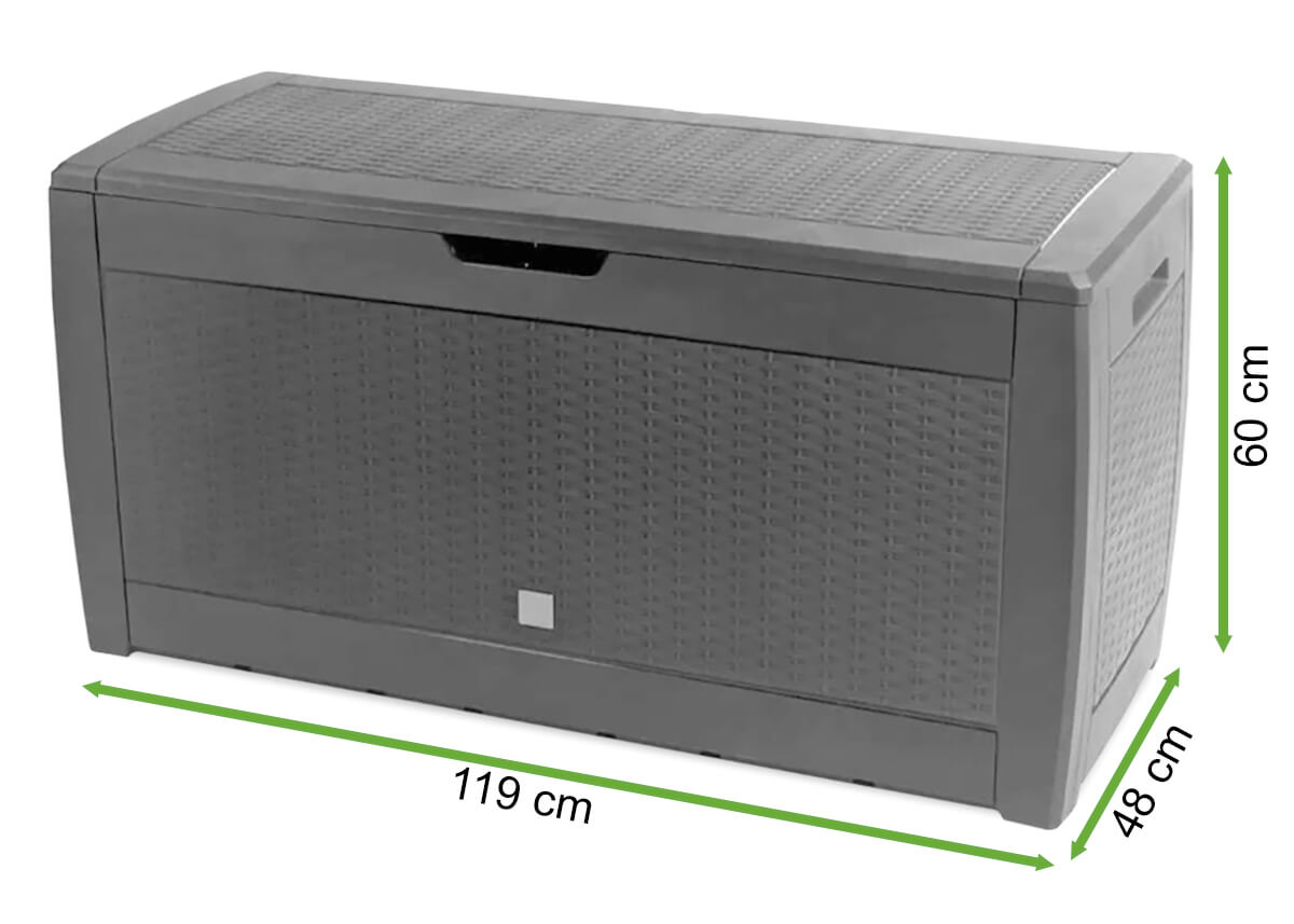  Wymiary Skrzyni Keter Boxe Rato 119x48x60cm umbra