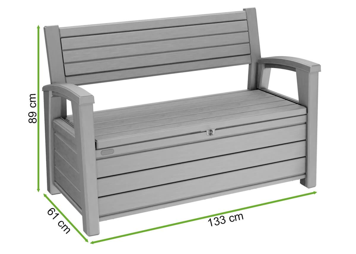 Wymiary Skrzyni/Ławki HUDSON BENCH NON BRUSCH